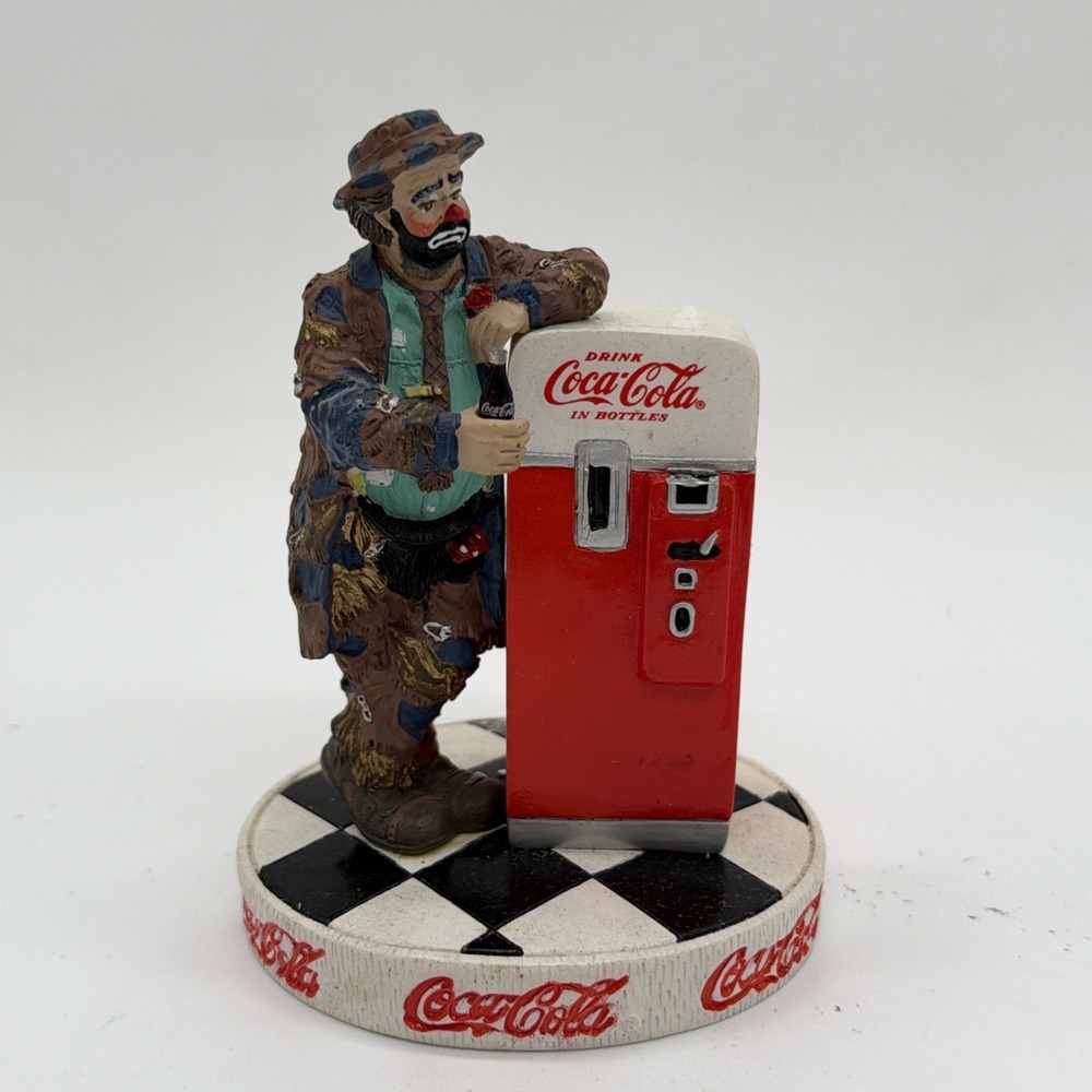 Coca Cola- Emmett Kelly - "The Pause That Refreshes"   L.E. Figurine - No Box